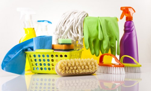 Technician using carpet cleaning methods on a high-traffic area
